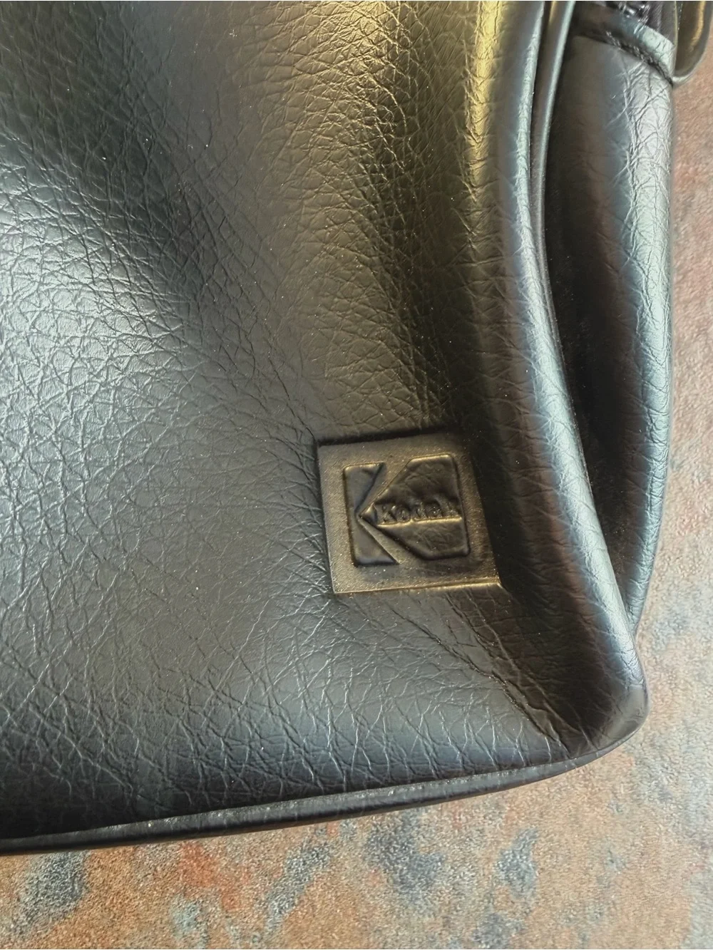 Vintage Late 70s Kodak Leather Camera Bag
